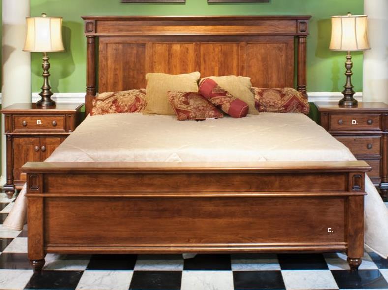 Yutzy Urban Collection Monticello Queen Panel Bed Dunk & Bright